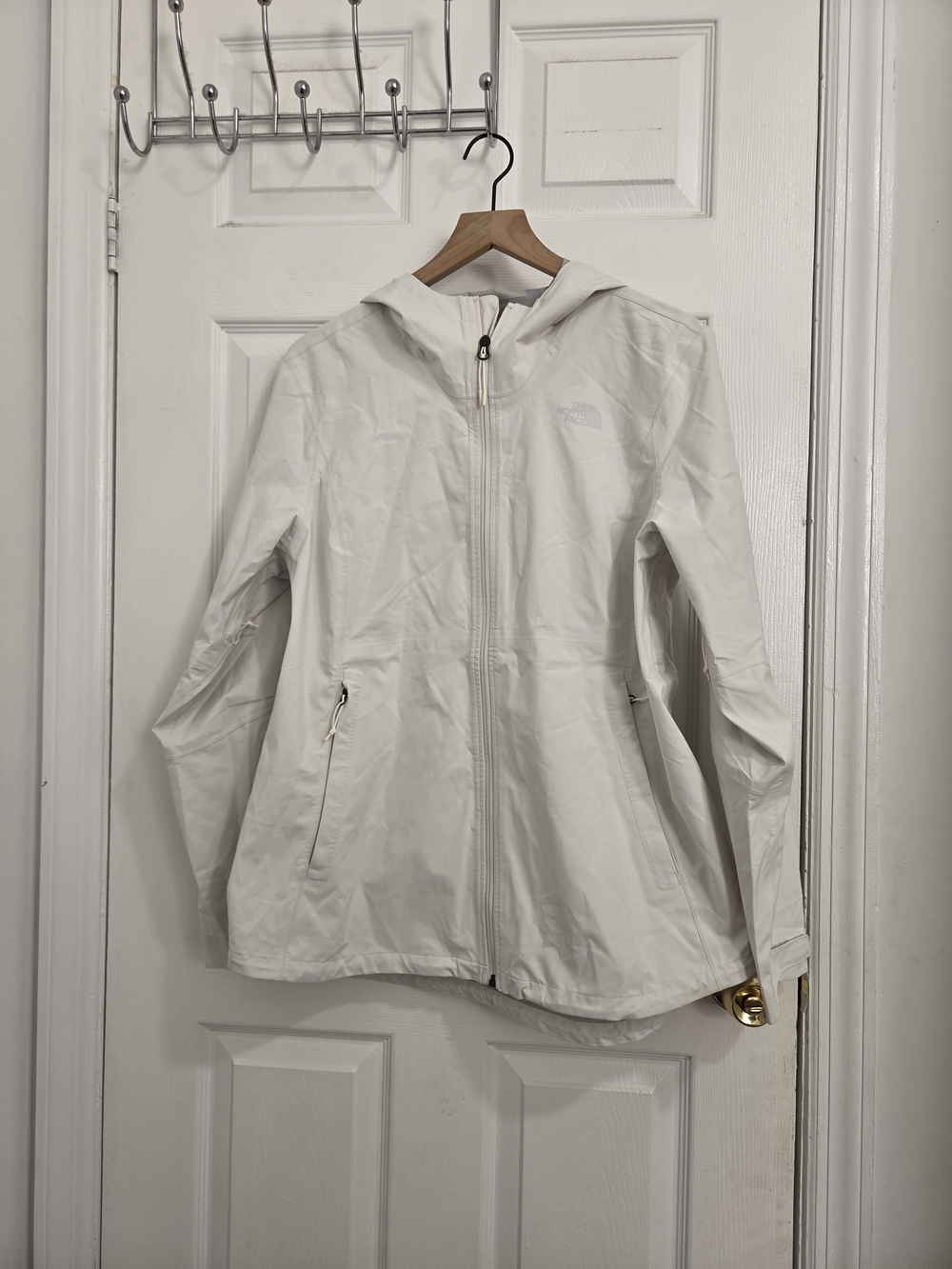 The North Face Women's White Lightweight Hooded Jacket